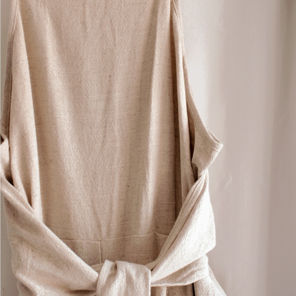 Three Birds Nest Linen Wide Leg Relaxed Jumpsuit - Picture 6 of 13